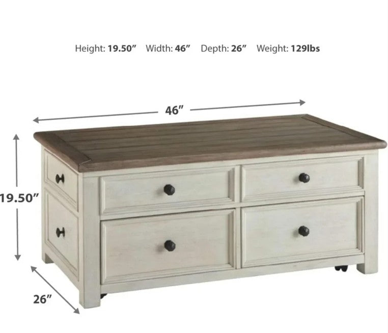 New Coffee Living Room Lift Top With Drawers Dining Table